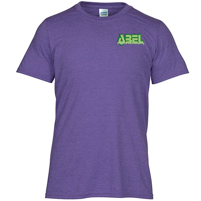 Custom Gildan Softstyle T-Shirt - Men's - Heathers - Embroidered