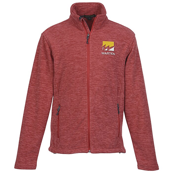 Custom Crossland Heather Fleece Jacket - Men's