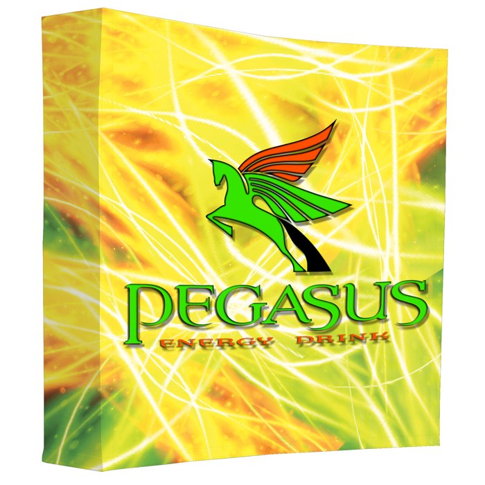 Custom Splash Curved Tabletop Display - 5 feet - Wrap Graphics - Replacement Graphic