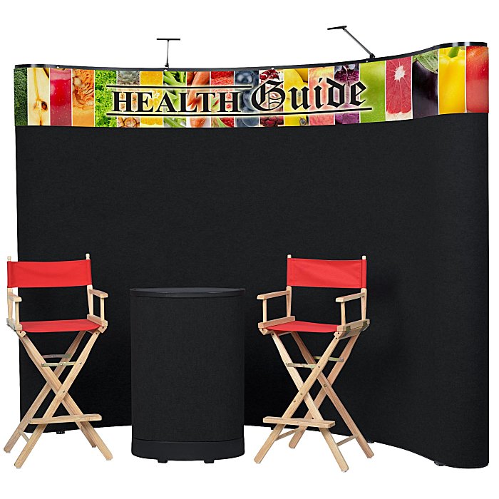 Custom Deluxe Curved Floor Display Kit - Header