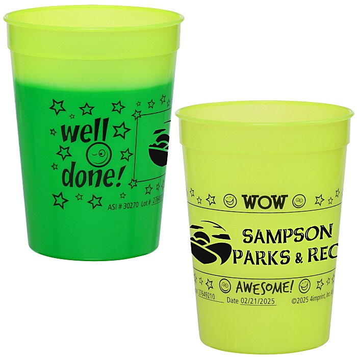 Custom Super Kid Mood Stadium Cup - 12 oz - Wow Words