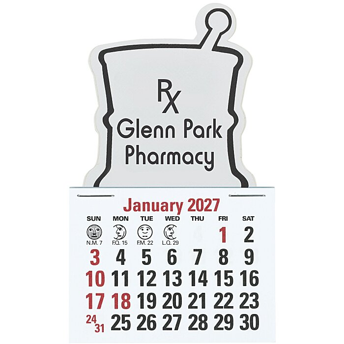 Custom Stick Up Calendar - Pestle
