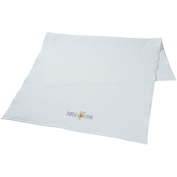 Custom Waffle Weave Beach Towel