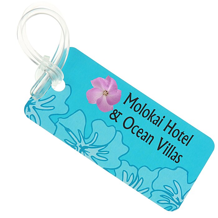 Custom Destination Luggage Tag - Tropical
